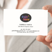 QR-Code für moderne Logos Weiße Visitenkarte