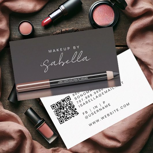 QR-Code für moderne Minimalistische Makeup-Künstle Visitenkarte