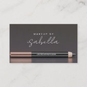 QR-Code für moderne Minimalistische Makeup-Künstle Visitenkarte (Vorderseite)