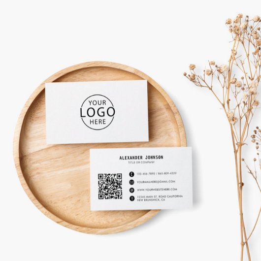 QR-Code für moderne Minimalistische Unternehmen Visitenkarte