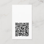 QR-Code für moderne Minimalistische, vertikale Log Visitenkarte (Rückseite)