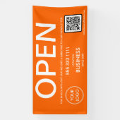 QR-Code für moderne Orange Business-Logos Banner (Vertikal)
