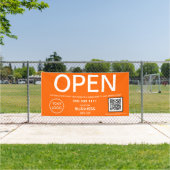 QR-Code für moderne Orange Business-Logos Banner (Insitu)