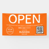 QR-Code für moderne Orange Business-Logos Banner (Horizontal)