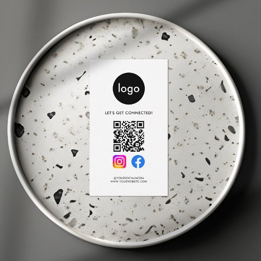 QR-Code für moderne soziale Medien Visitenkarte