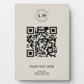 QR-Code für moderne Unternehmen Fotoplatte (Vorderseite)