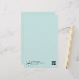 QR-Code für moderne Unternehmen - Türkisch Briefpapier