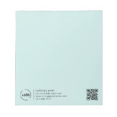 QR-Code für moderne Unternehmen - Türkisch Notizblock (Vorderseite)