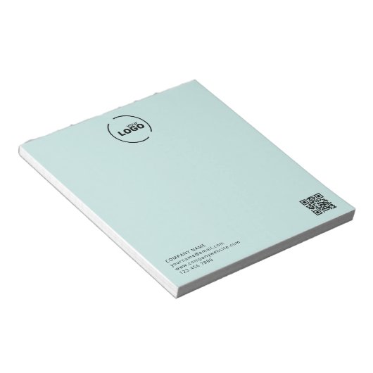 QR-Code für moderne Unternehmen - Türkisch Notizblock (angewinkelt)