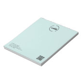 QR-Code für moderne Unternehmen - Türkisch Notizblock (Rotiert)