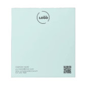 QR-Code für moderne Unternehmen - Türkisch Notizblock (Vorderseite)