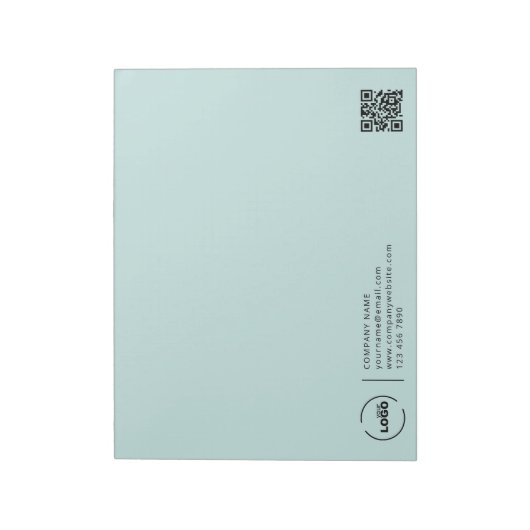 QR-Code für moderne Unternehmen - Türkisch Notizblock (Rotiert)
