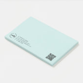 QR-Code für moderne Unternehmen - Türkisch Post-it Klebezettel (angewinkelt)
