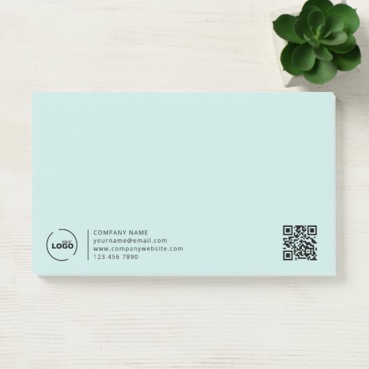 QR-Code für moderne Unternehmen - Türkisch Post-it Klebezettel (Büro)