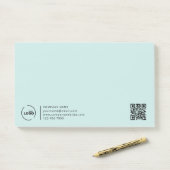 QR-Code für moderne Unternehmen - Türkisch Post-it Klebezettel (Auf Schreibtisch)