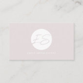 QR-Code für moderne, weich rosa, Visitenkarte (Vorderseite)