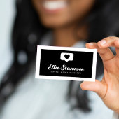 QR-Code für monochrome Social Media Manager Visitenkarte