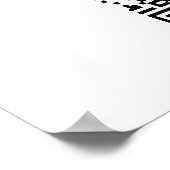 QR-Code für Monogram oder Add-Logos für Geschäftsz Poster (Ecke)