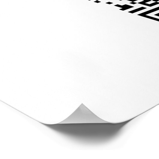 QR-Code für Monogram oder Add-Logos für Geschäftsz Poster (Ecke)