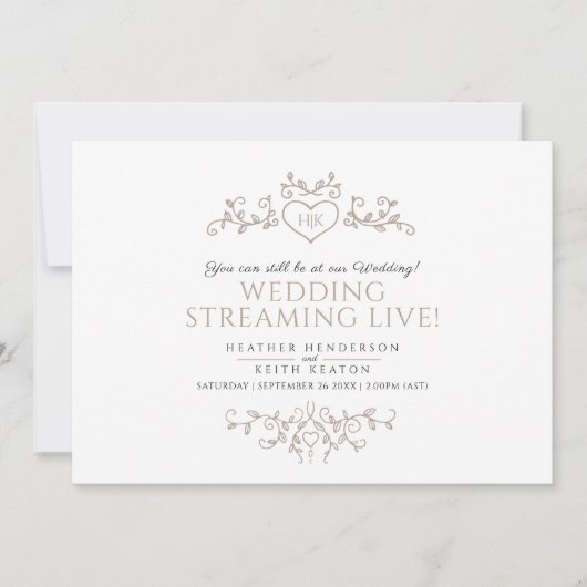 QR-Code für Monogramm-Bräunen Ankündigung (Vorderseite)