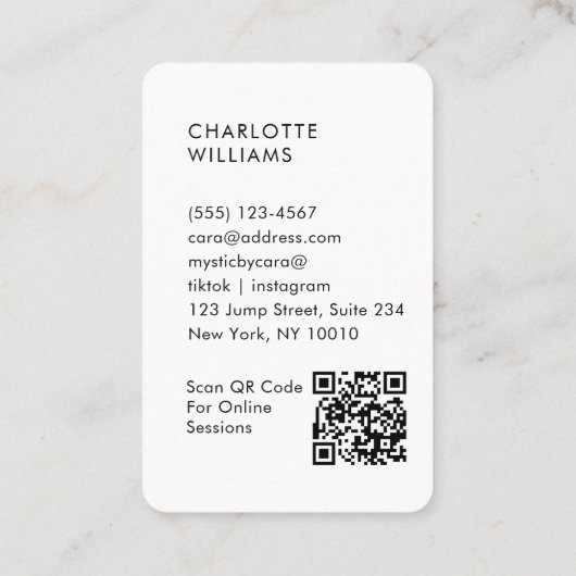 QR-Code für mysisches Wasserfall Visitenkarte (Rückseite)