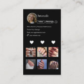 QR-Code für Nageldesigner  Visitenkarte (Rückseite)