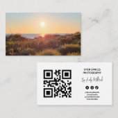 QR-Code für Naturfotografie Visitenkarte (Vorne/Hinten)