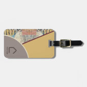 QR-Code für neutrale Elegance - Abstrakte Akzente Gepäckanhänger (Vorderseite horizontal)