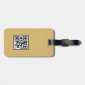 QR-Code für neutrale Elegance - Abstrakte Akzente Gepäckanhänger (Rückseite horizontal)