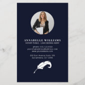 QR-Code für Notare Public Water Quill Feather Flyer (Hinten)