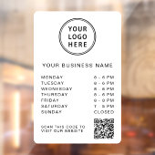 QR-Code für offene Geschäftszeiten Fensteraufkleber (Blatt 2)