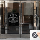 QR-Code für offene Stunden Coffeeshop-Schild - Fen Fensteraufkleber (Büro Tür)