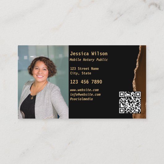 QR-Code für öffentliche Mobilfunk-Signaturen Visitenkarte (Rückseite)