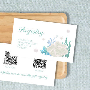 QR-Code für Ozeangeschenke Brautpartys Begleitkarte