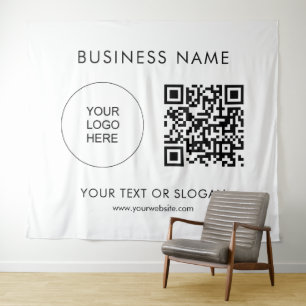 QR-Code für Party-Logo für benutzerdefinierte Vera Wandteppich