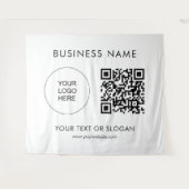 QR-Code für Party-Logo für benutzerdefinierte Vera Wandteppich (Vorderseite (Horizontal))
