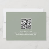 QR-Code für Pastelpfirsich und Tonkalligraphie Save The Date (Rückseite)