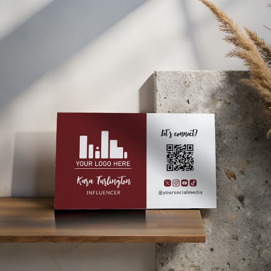 QR-Code für Persian Plum-Logo-Foto Social Media Visitenkarte