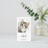 QR-Code für personalisiert Foto Social Media Visitenkarte (Stehend Vorderseite)