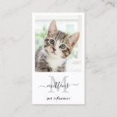 QR-Code für personalisiert Foto Social Media Visitenkarte (Vorderseite)