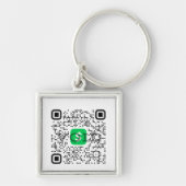 QR-Code für personalisierte Cash-App Schlüsselanhänger (Vorne)