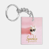 QR-Code für personalisierte Foto Social Media Schlüsselanhänger (Vorderseite links)