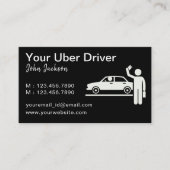 QR-Code für personalisierten Uber-Treiber Visitenkarte (Vorderseite)