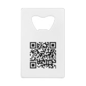 QR-Code für personalisiertes Business-Logo - URL-V Geldbeutel Flaschenöffner (Rückseite)