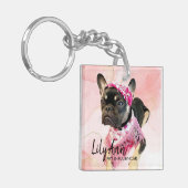 QR-Code für personalisiertes Foto | Lily Ann Schlüsselanhänger (Vorderseite links)