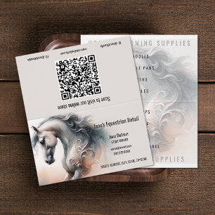 QR-Code für Pferderückstände Visitenkarten