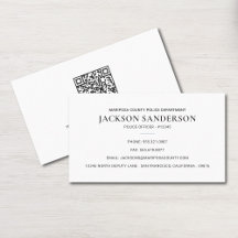 QR-Code für Polizeibehörde, Gesetzeshüter