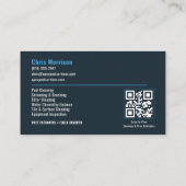 QR-Code für Poolreinigung - Professionelle Dienstl Visitenkarte (Rückseite)