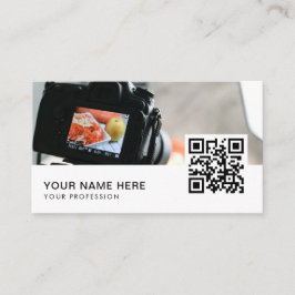 QR-Code für Produktfotografen Visitenkarte