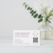 QR-Code für professionelle Altenpflege Visitenkarte (Stehend Vorderseite)